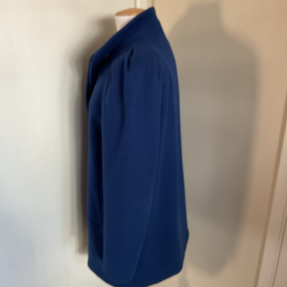 Vintage International Scene Wool Pea Coat 7/8 Navy Blue Made in Yugoslavia - Picture 6 of 10